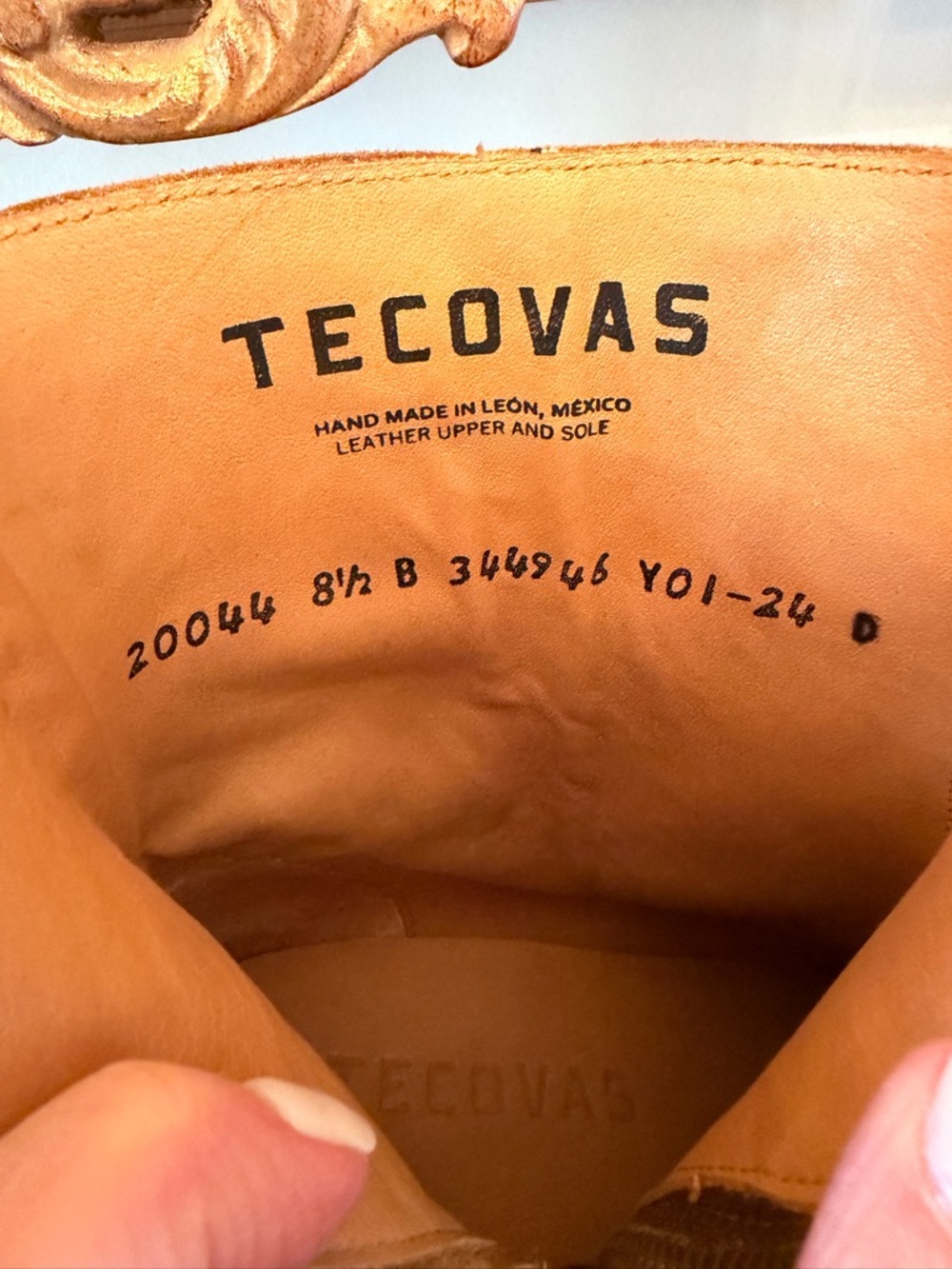 NWT Tecovas Toffee The Georgia Womens Snip Toe Short Boots 8.5 - Picture 15 of 16